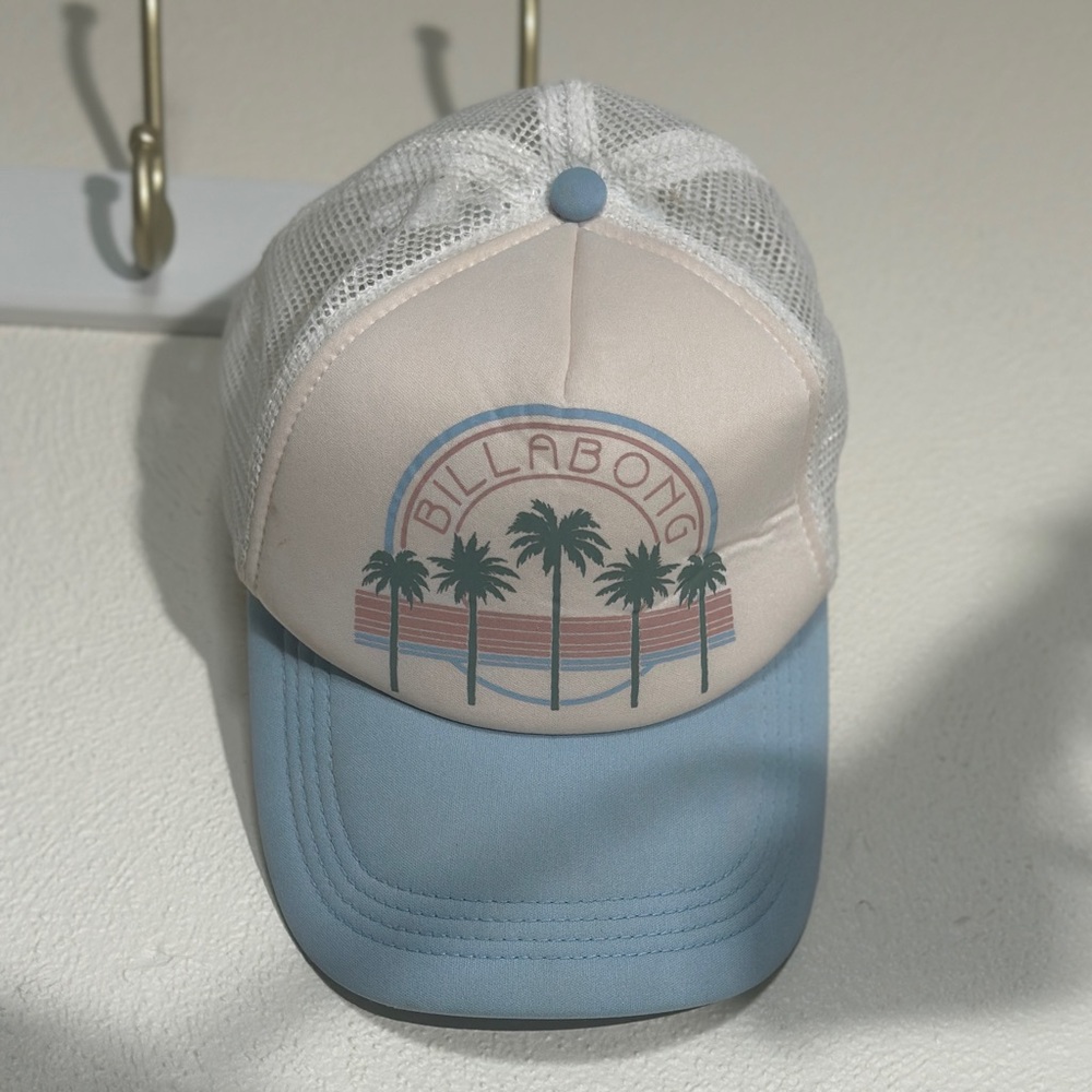 Billabong Trucker Hat – Pastel Blue & Pink
